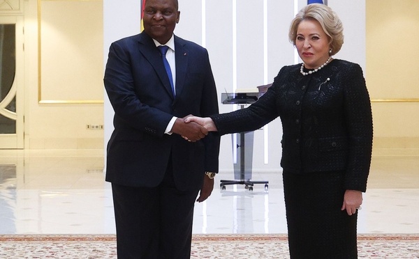 RCA-Russie : le président Touadera rencontre la présidente du Conseil de la Fédération