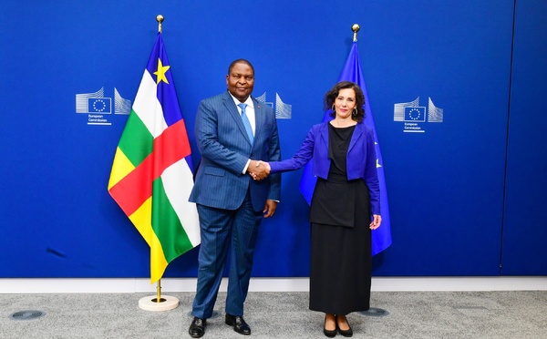 Belgique : visite officielle du président centrafricain au siège de la Commission européenne à Bruxelles