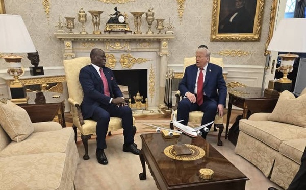 Gabon-USA : Le Président Oligui Nguema reçu en tête-à-tête par Donald Trump à la Maison Blanche