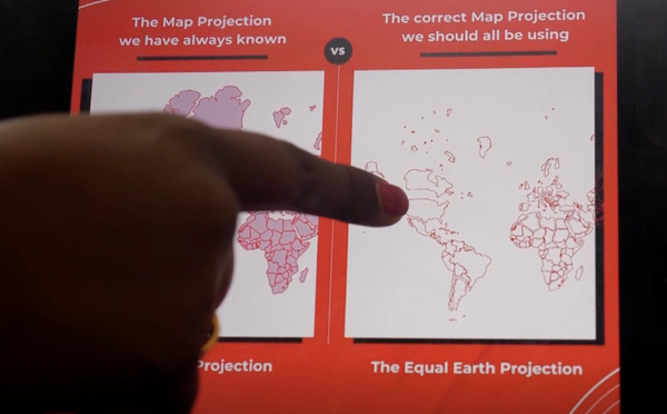 L’Union africaine réclame l’adoption d’une carte du monde reflétant la véritable taille du continent