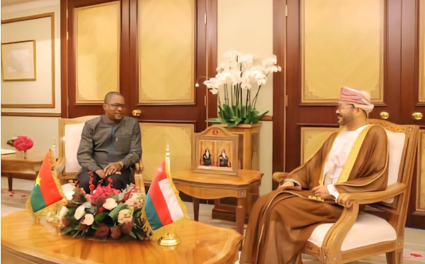 Coopération Burkina Faso - Sultanat d’Oman : Les deux pays s'engagent à élever le niveau de leur partenariat