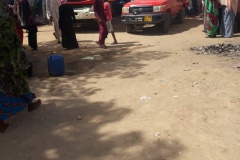  Tchad : un incendie provoque d'importants dégâts à N'Djamena, au quartier N'Djari, le 22 février 2019.