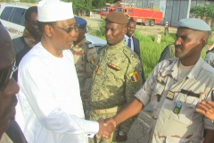 visite du président tchadienn Idriss Déby à Abéché