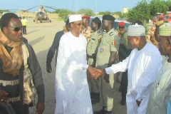 visite du président tchadienn Idriss Déby à Abéché