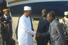 visite du président tchadienn Idriss Déby à Abéché