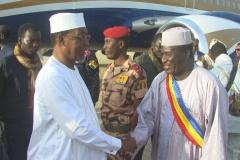 visite du président tchadienn Idriss Déby à Abéché