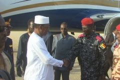 visite du président tchadienn Idriss Déby à Abéché
