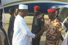 visite du président tchadienn Idriss Déby à Abéché