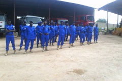 Cérémonie commune Abéché pour le personnel 