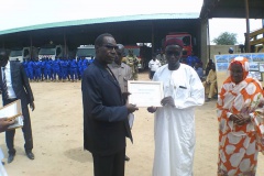 Cérémonie commune Abéché pour le personnel 