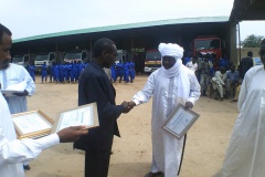 Cérémonie commune Abéché pour le personnel 