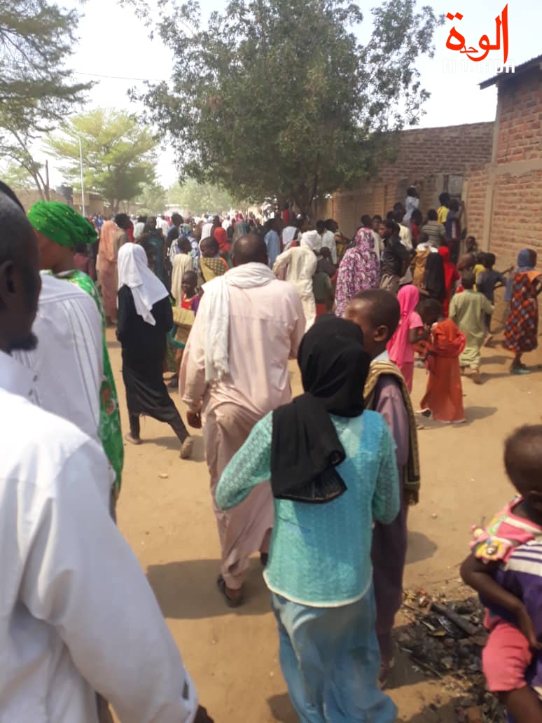 Tchad : un incendie provoque d'importants dégâts à N'Djamena, au quartier N'Djari, le 22 février 2019.