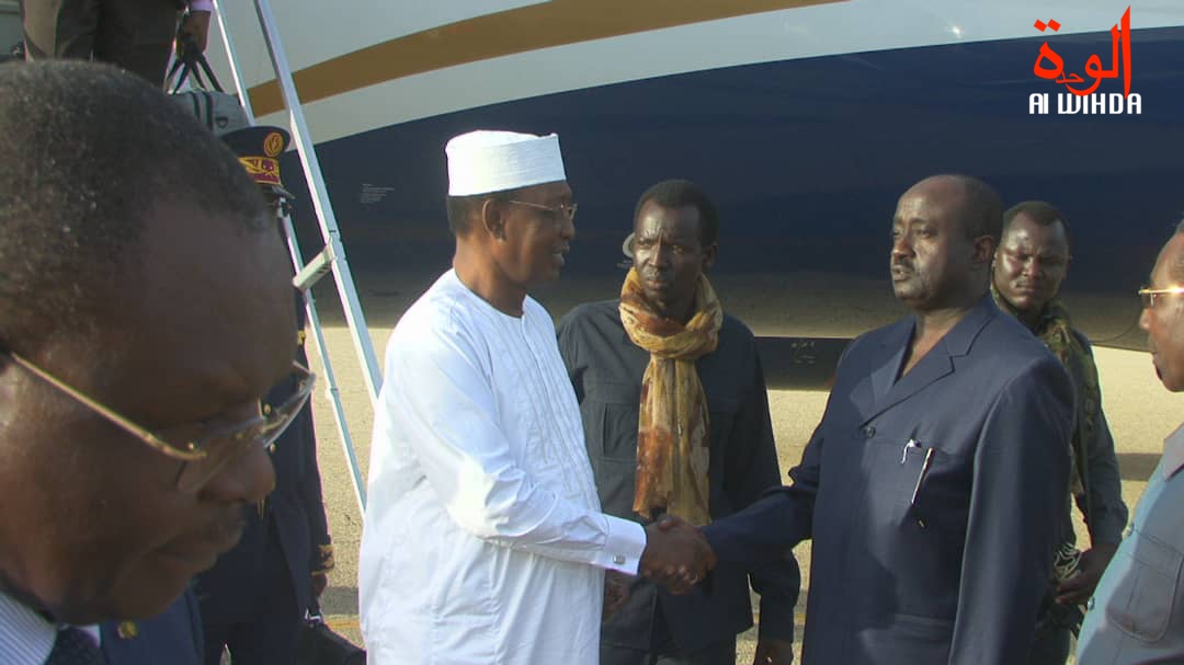visite du président tchadienn Idriss Déby à Abéché