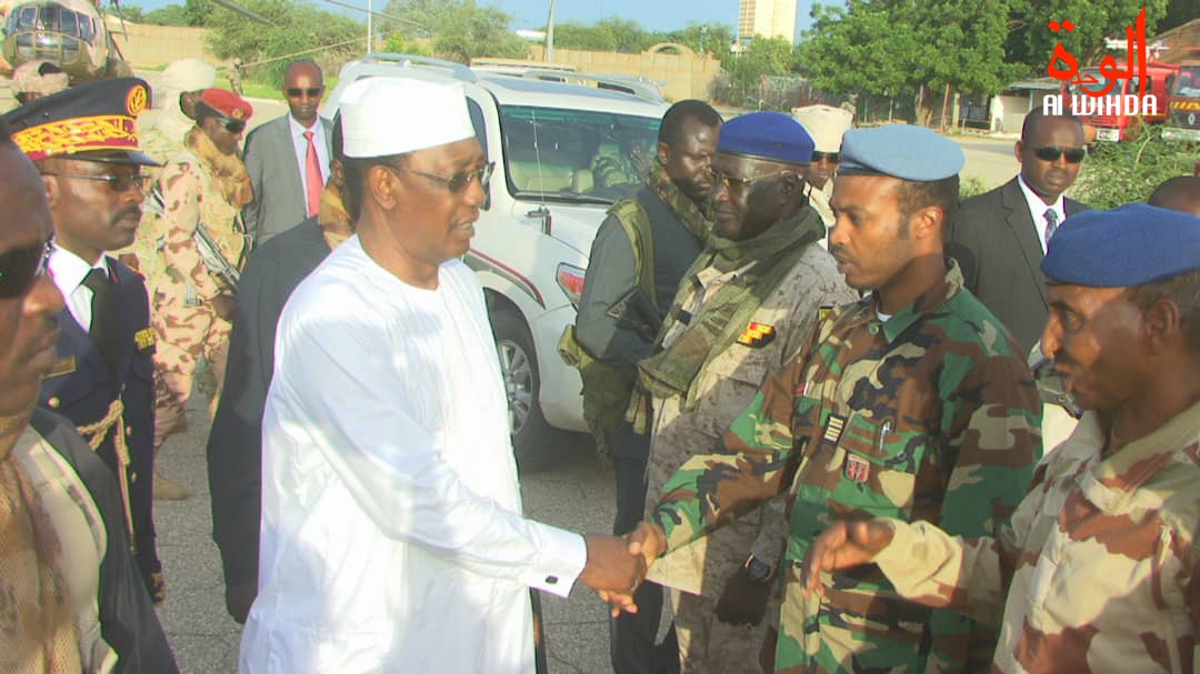 visite du président tchadienn Idriss Déby à Abéché