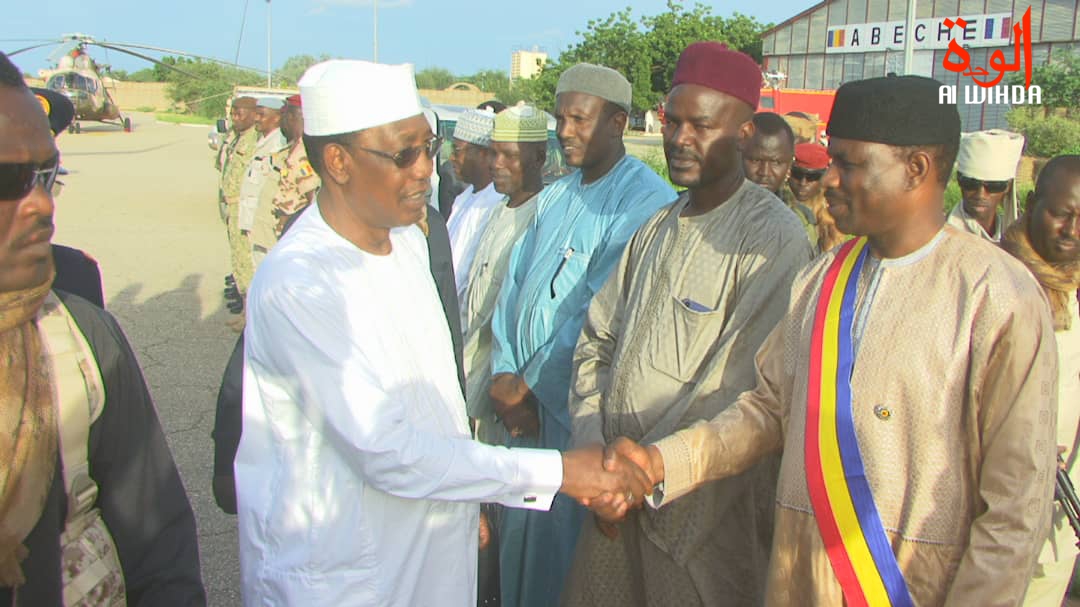 visite du président tchadienn Idriss Déby à Abéché