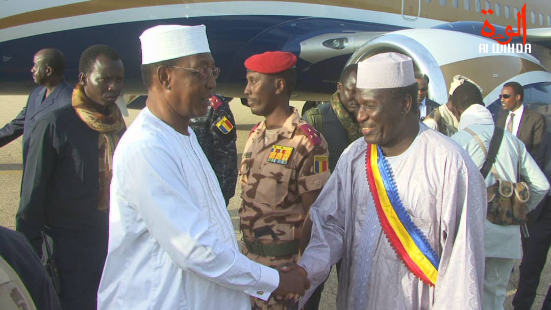 visite du président tchadienn Idriss Déby à Abéché