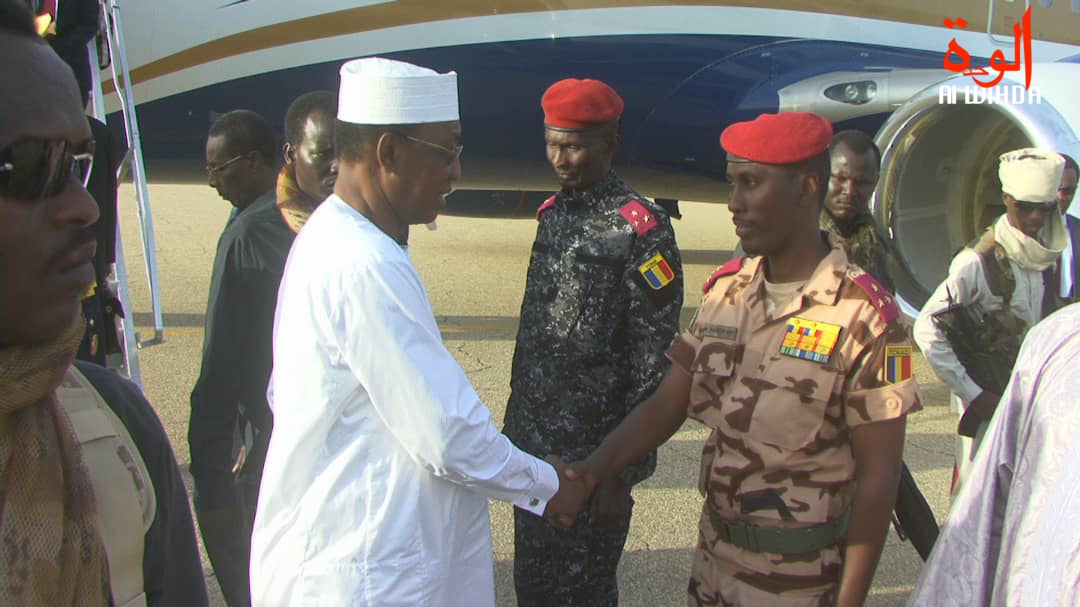 visite du président tchadienn Idriss Déby à Abéché