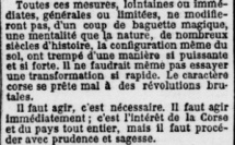 Le rapport Clemenceau sur la Corse - 1908