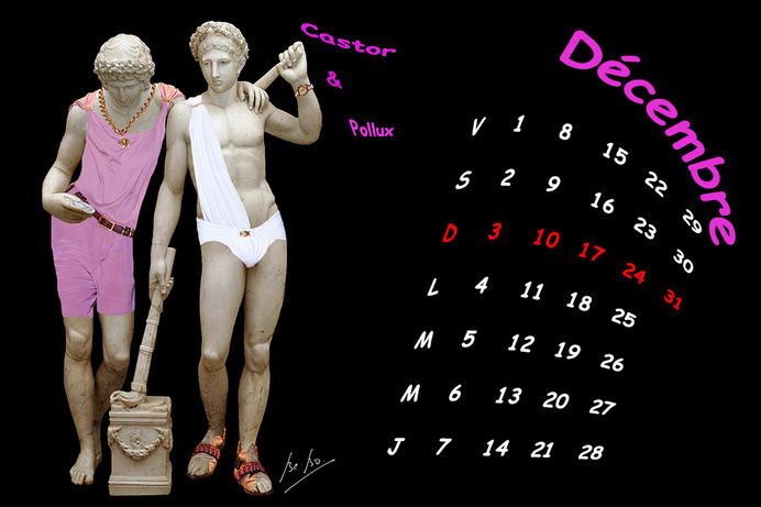 Les Dioscures, fils de Zeus et de Léda, 