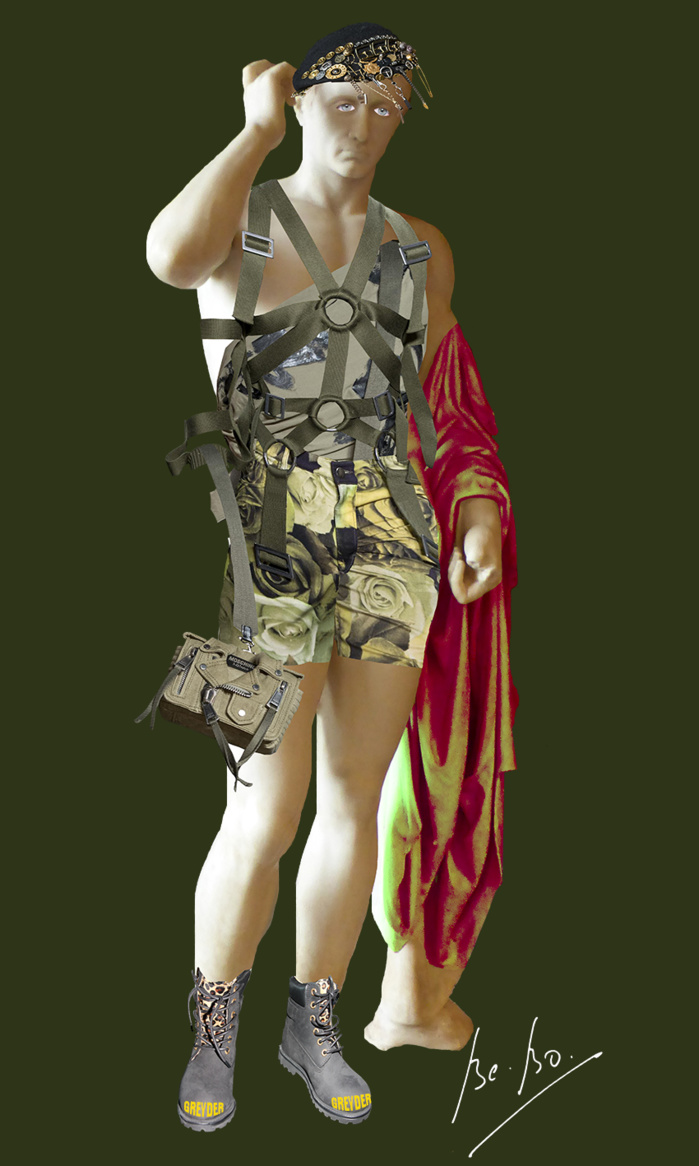 Marcellus habillé par la Maison Moschino