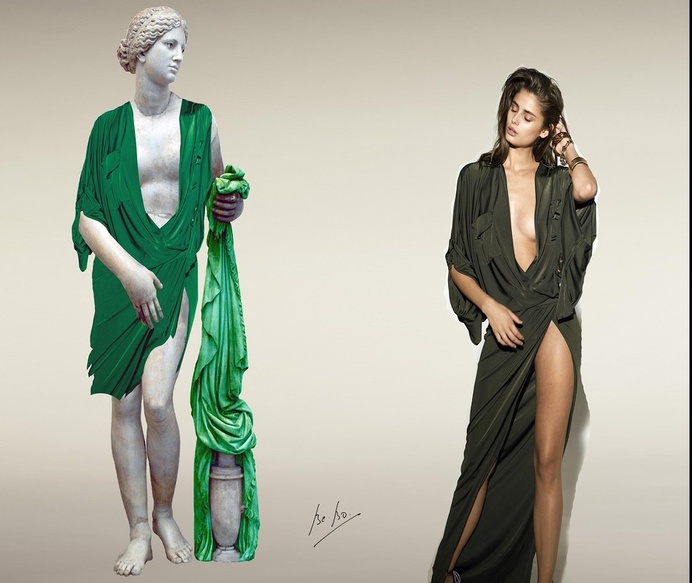 L'Aphrodite vêtue de Vauthier