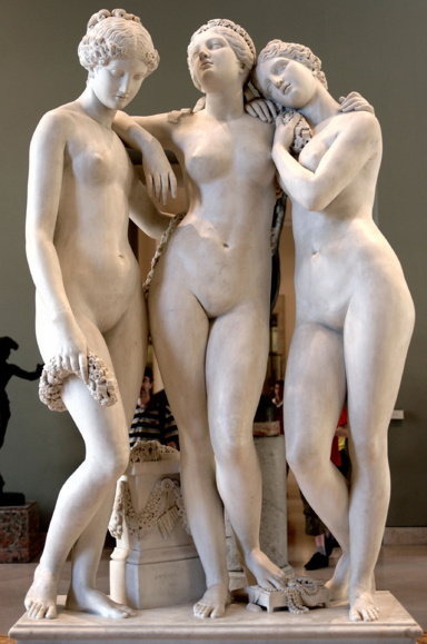 Les Trois Grâces 1831, Marbre réalisé à partir de 1829 Les Trois Grâces 1831, Marbre réalisé à partir de 1829