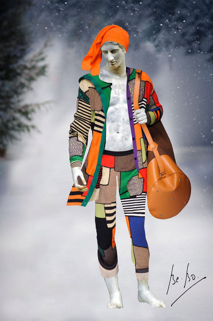 Athlète vainqueur chromatique