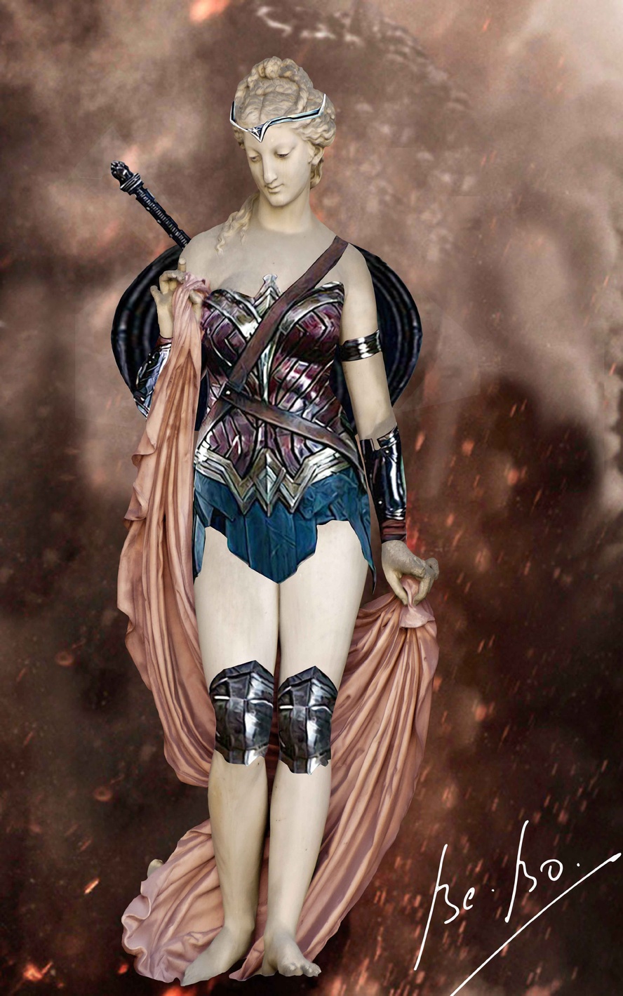 Gal Gadot prête sa tenue de combat à la douce Leucothéa