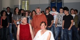 Les Lois, Criton, Socrate entourés de leurs disciples