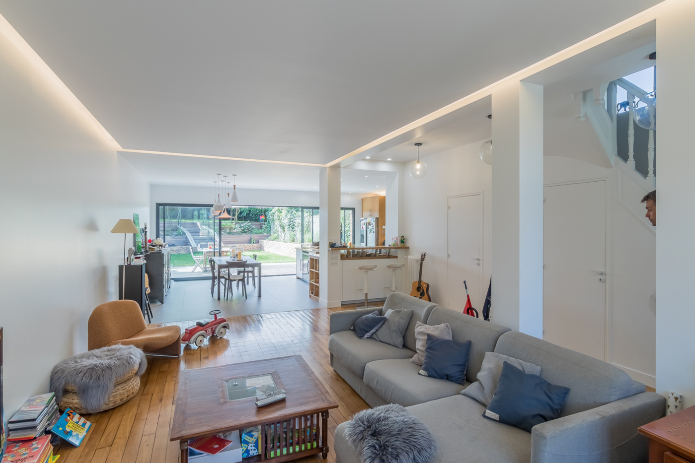 202 m² : Extension d'une meulière 202 m² : Extension d'une meulière