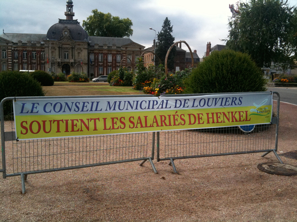 Les élus de Louviers soutiennent les salariés d'Henkel