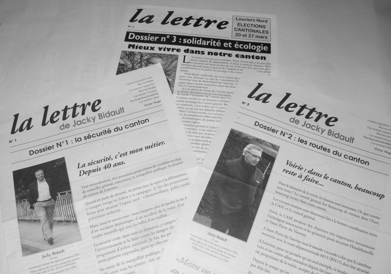 Cantonale : Jacky Bidault publie sa 3ème «Lettre»