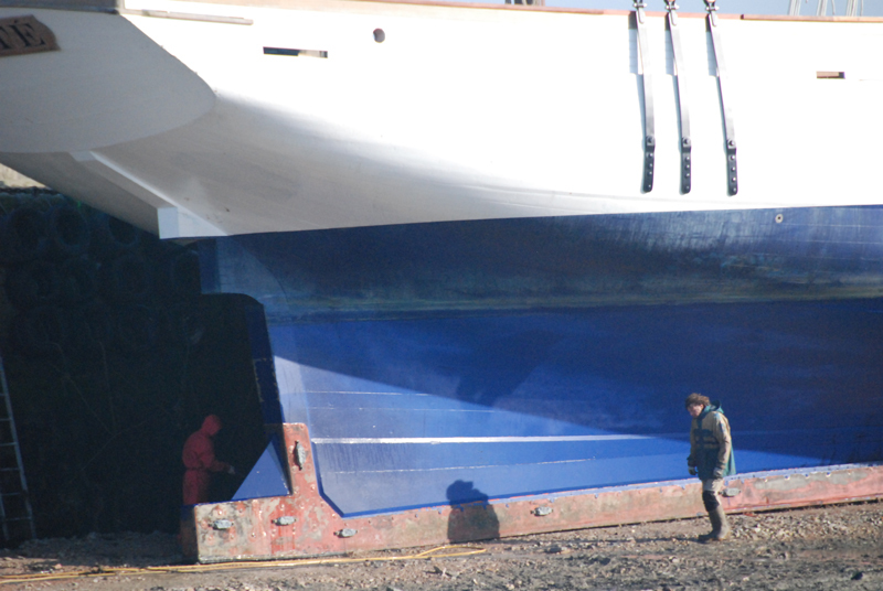 Marité : mise au sec pour travaux