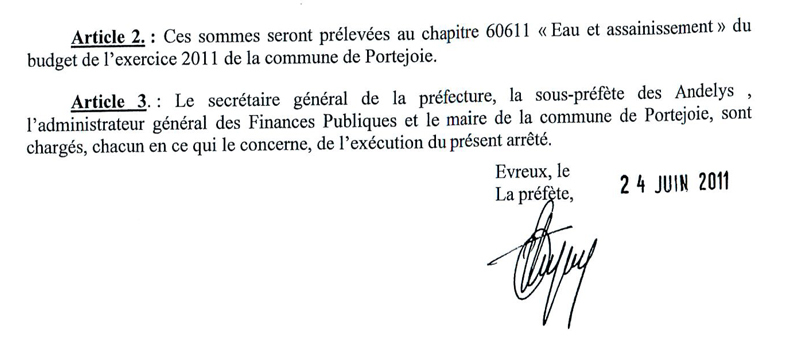 Scoop ! Portejoie devra rendre gorge