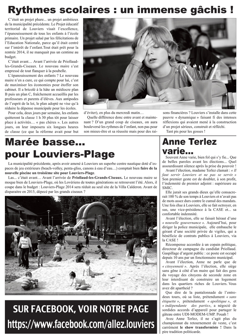 Pour la reconquête de Louviers : venez tous à l'AG d'« Allez Louviers ! »