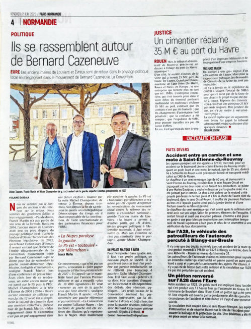 Paris-Normandie édition régionale du 2 juin Paris-Normandie édition régionale du 2 juin