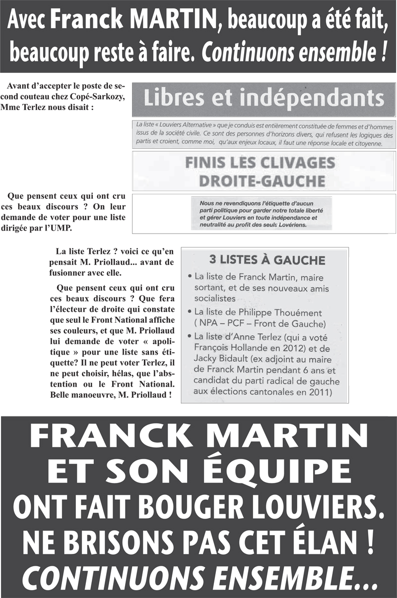 L'Avenir de Louviers N°6 vient de sortir et dénonce une « incroyable magouille »