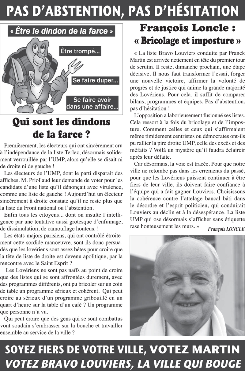 L'Avenir de Louviers N°6 vient de sortir et dénonce une « incroyable magouille »