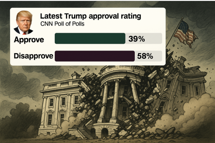 58 % des Américains désapprouvent Trump...