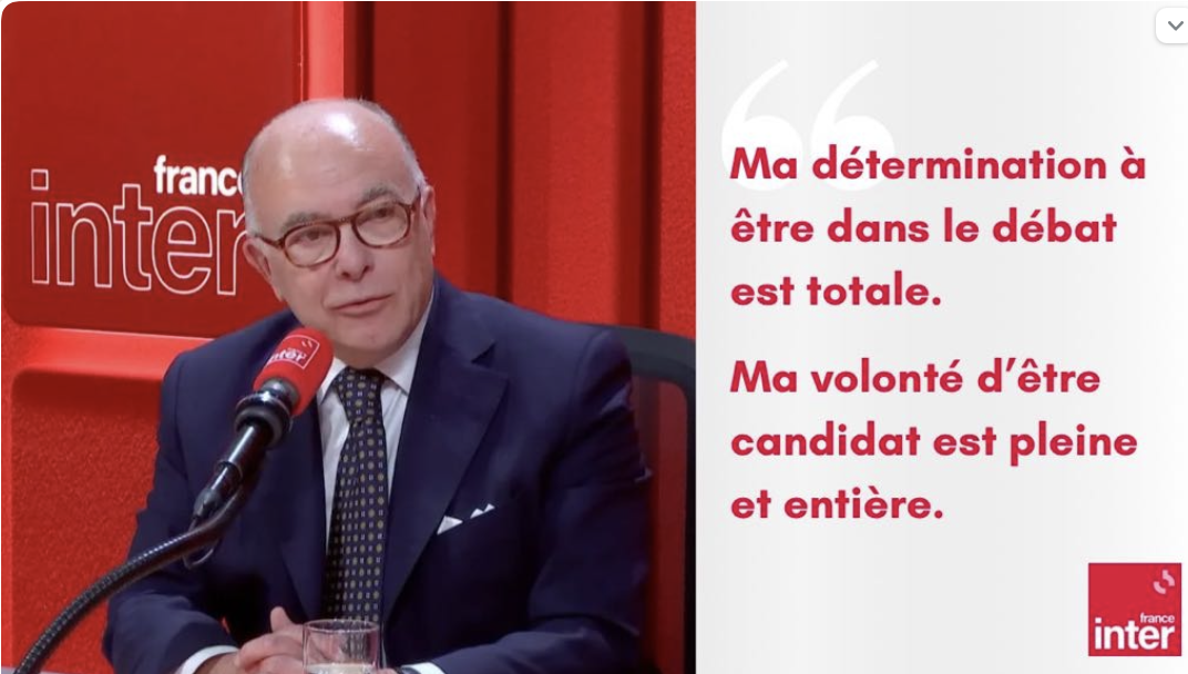 France Inter : Bernard Cazeneuve sort du bois ! 