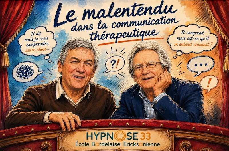 L’HypnoCercle®: le malentendu dans la communication thérapeutique, avec les Drs  Dr Jacques Puichaud et Jacques Auger.