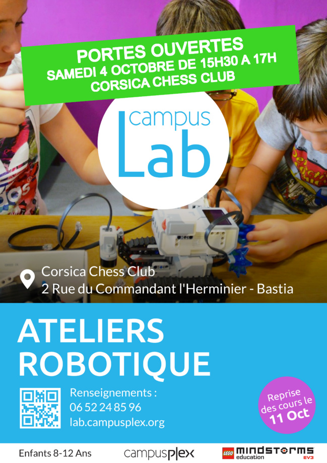 Portes Ouvertes Atelier Robotique de Bastia Portes Ouvertes Atelier Robotique de Bastia