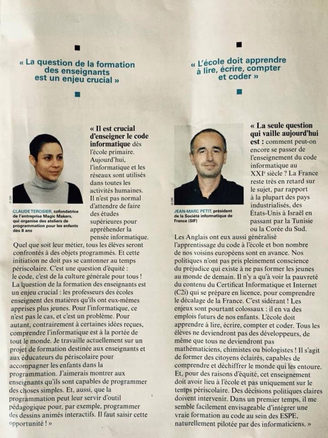 Le Code à l'école oui... mais quand ? Le Code à l'école oui... mais quand ?