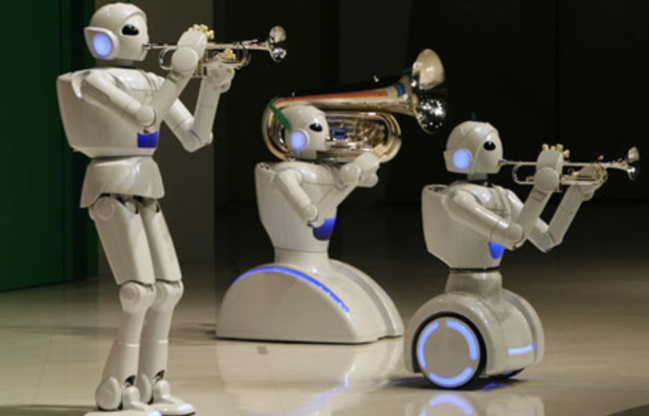 Des robots et des notes Des robots et des notes