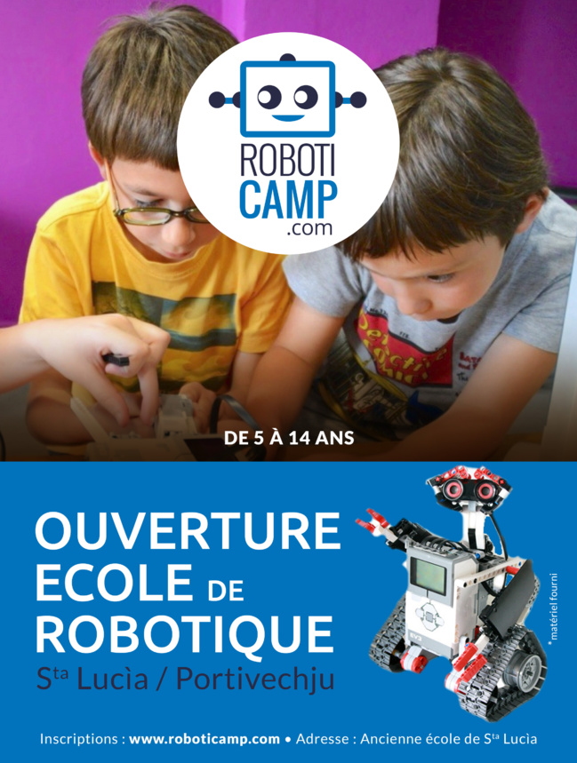 Ouverture du Roboticamp Sta Lucìa | Portivechju Ouverture du Roboticamp Sta Lucìa | Portivechju