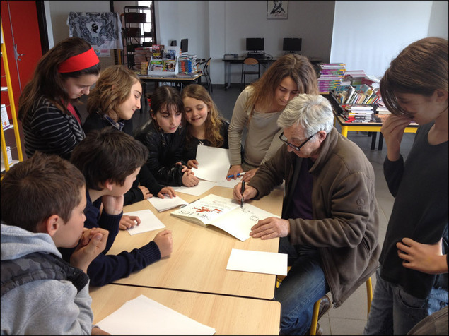 Battì Manfruelli à u cullegiu di Biguglia