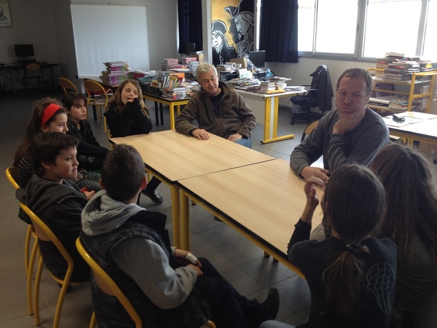 Battì Manfruelli à u cullegiu di Biguglia