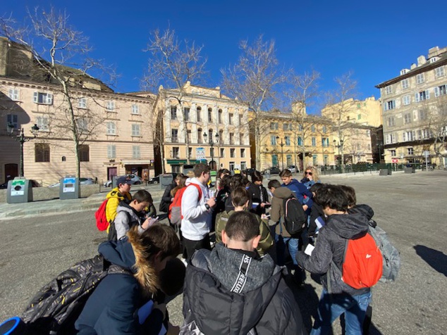 A 5B à a scuperta di a storia di Bastia