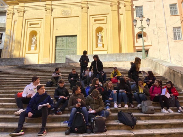 A 5B à a scuperta di a storia di Bastia