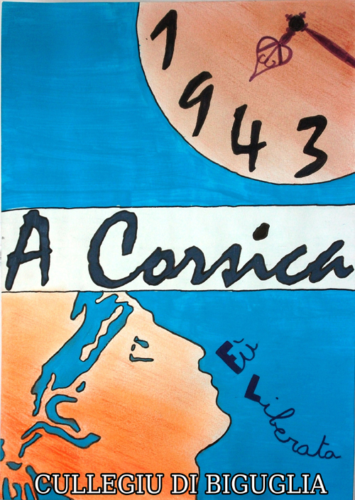 1943 Corsica fù liberata : l'affissi fatti da i zitelli